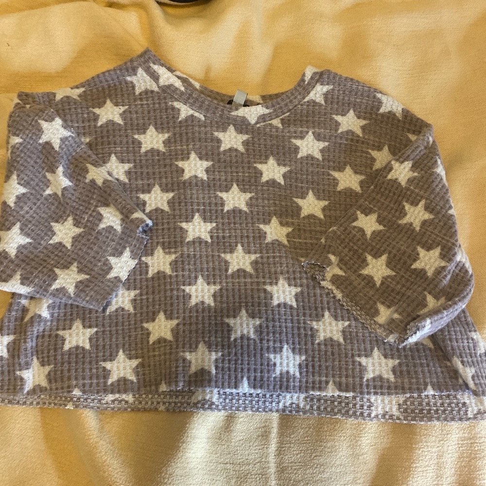 Lilac Star Crop Top